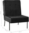 vidaXL - Relaxstoel - 65x79x87 - cm - fluweel - zwart