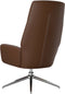 vidaXL Relaxstoel echt leer bruin
