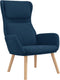 vidaXL Relaxstoel fluweel blauw