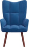 vidaXL Relaxstoel fluweel blauw