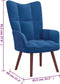 vidaXL Relaxstoel fluweel blauw