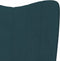 vidaXL Relaxstoel fluweel blauw