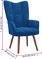 vidaXL Relaxstoel fluweel blauw