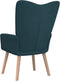 vidaXL Relaxstoel fluweel blauw