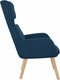 vidaXL Relaxstoel fluweel blauw