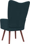 vidaXL Relaxstoel fluweel blauw