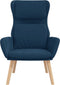vidaXL Relaxstoel fluweel blauw