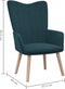 vidaXL Relaxstoel fluweel blauw