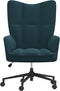 vidaXL Relaxstoel fluweel blauw
