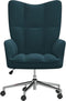 vidaXL Relaxstoel fluweel blauw