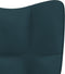 vidaXL Relaxstoel fluweel blauw