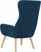 vidaXL Relaxstoel fluweel blauw
