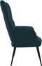 vidaXL Relaxstoel fluweel blauw