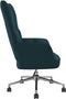 vidaXL Relaxstoel fluweel blauw