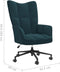 vidaXL Relaxstoel fluweel blauw