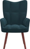 vidaXL Relaxstoel fluweel blauw