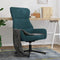vidaXL Relaxstoel fluweel blauw