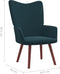 vidaXL Relaxstoel fluweel blauw