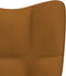 vidaXL Relaxstoel fluweel bruin