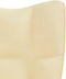 vidaXL Relaxstoel fluweel crèmewit