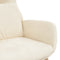 vidaXL Relaxstoel fluweel crèmewit