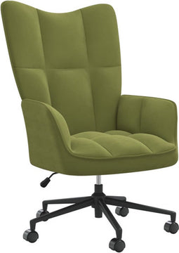 vidaXL Relaxstoel fluweel lichtgroen