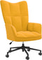 vidaXL Relaxstoel fluweel mosterdgeel