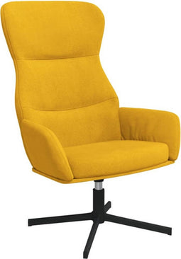 vidaXL Relaxstoel fluweel mosterdgeel