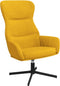 vidaXL Relaxstoel fluweel mosterdgeel