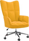 vidaXL Relaxstoel fluweel mosterdgeel