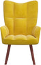 vidaXL Relaxstoel fluweel mosterdgeel