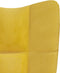 vidaXL Relaxstoel fluweel mosterdgeel