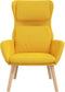 vidaXL Relaxstoel fluweel mosterdgeel