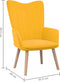 vidaXL Relaxstoel fluweel mosterdgeel