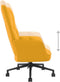 vidaXL Relaxstoel fluweel mosterdgeel