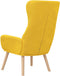 vidaXL Relaxstoel fluweel mosterdgeel