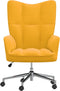 vidaXL Relaxstoel fluweel mosterdgeel