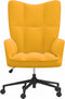 vidaXL Relaxstoel fluweel mosterdgeel
