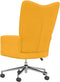 vidaXL Relaxstoel fluweel mosterdgeel