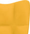 vidaXL Relaxstoel fluweel mosterdgeel