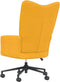 vidaXL Relaxstoel fluweel mosterdgeel