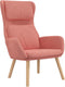 vidaXL Relaxstoel fluweel roze