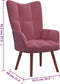 vidaXL Relaxstoel fluweel roze
