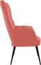 vidaXL Relaxstoel fluweel roze