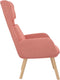 vidaXL Relaxstoel fluweel roze