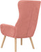 vidaXL Relaxstoel fluweel roze