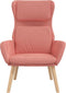 vidaXL Relaxstoel fluweel roze