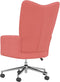 vidaXL Relaxstoel fluweel roze