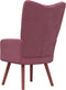 vidaXL Relaxstoel fluweel roze