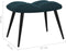 vidaXL Relaxstoel met voetenbank fluweel blauw